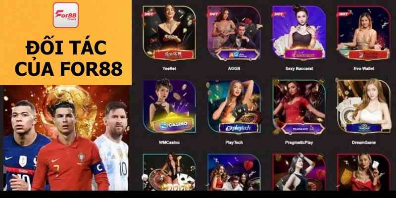 Đối tác cung ứng game là các ông lớn trong lĩnh vực casino