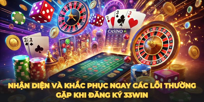 Nhận diện và khắc phục ngay các lỗi thường gặp khi đăng ký 33WIN